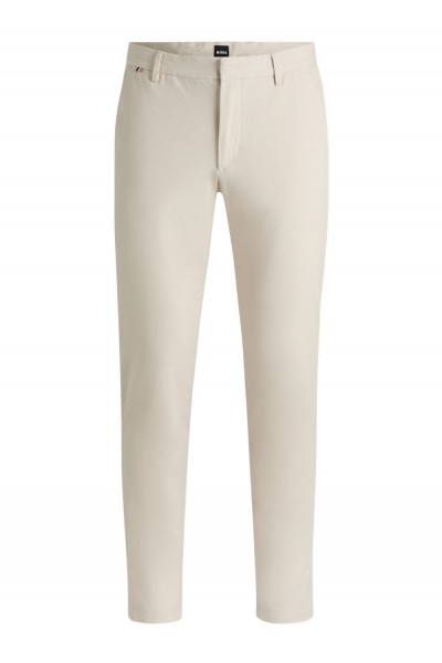 Slim-fit trousers in a stretch cotton blend