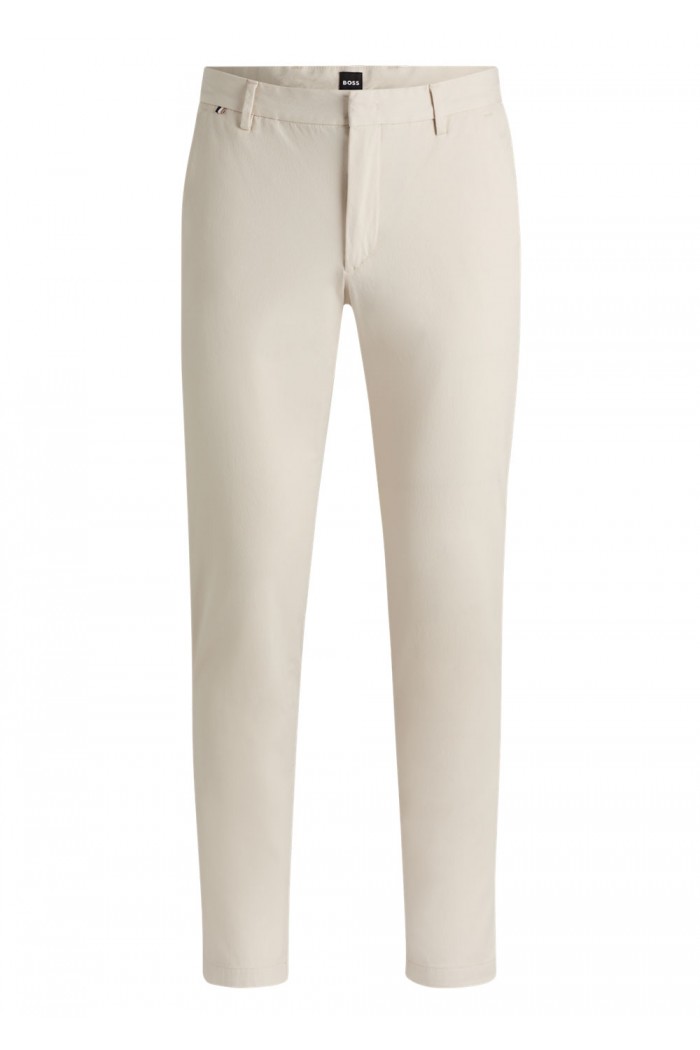 Slim-fit trousers in a stretch cotton blend