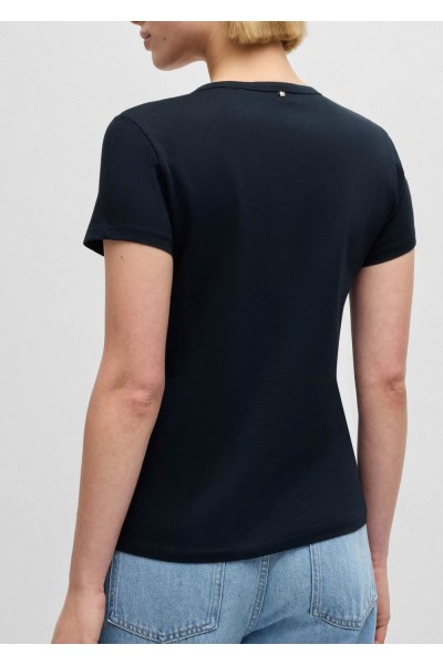 Mercerised-cotton T-shirt with Double B monogram