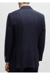 Regular-fit suit jacket in micro-patterned virgin wool