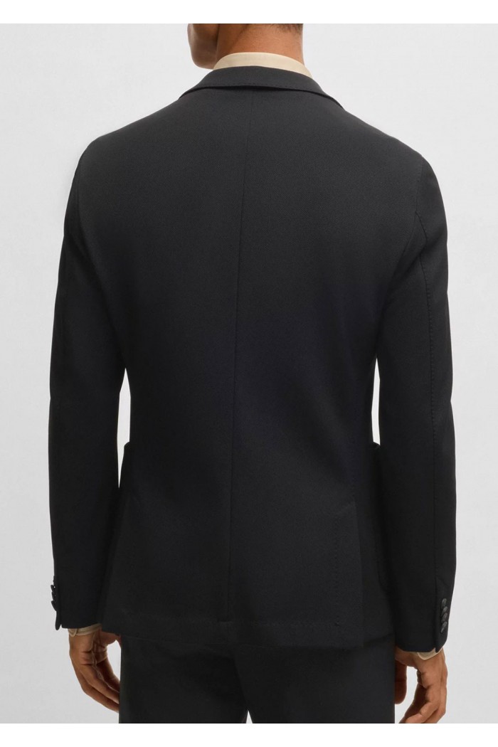 Slim-fit jacket in washable stretch fabric
