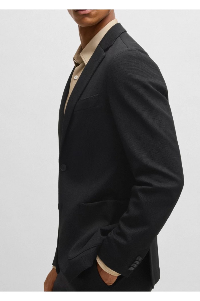 Slim-fit jacket in washable stretch fabric