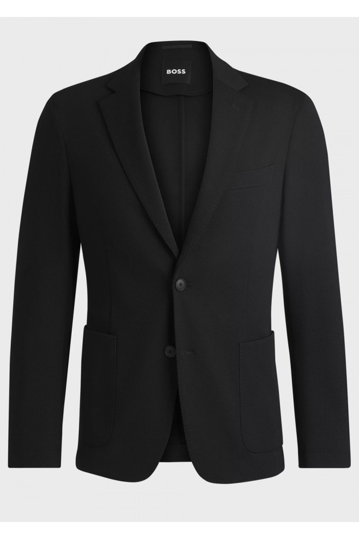 Slim-fit jacket in washable stretch fabric