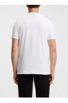 Cotton-jersey T-shirt with large logo print