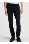 Extra-slim-fit jeans in blue-black stretch denim