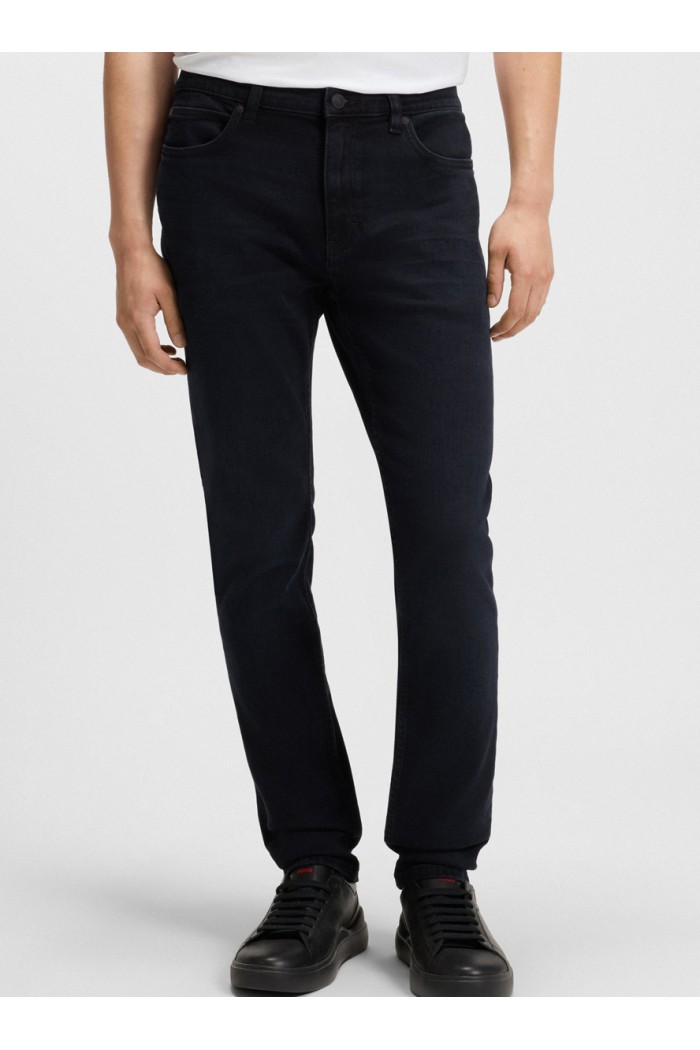 Extra-slim-fit jeans in blue-black stretch denim