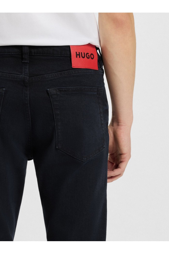 Extra-slim-fit jeans in blue-black stretch denim