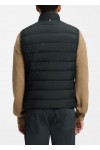 Water-repellent gilet with tonal logo