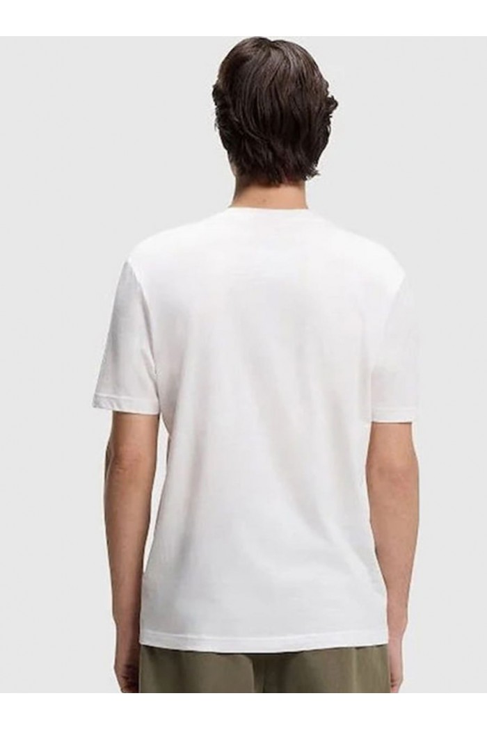  T-shirt with gradient logo label