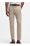 Slim-fit trousers in stretch-cotton dobby