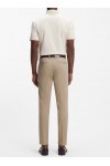 Slim-fit trousers in stretch-cotton dobby