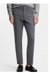 Slim-fit trousers in stretch-cotton dobby