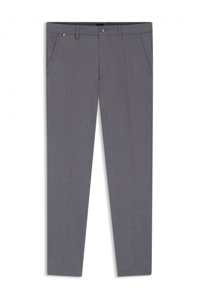 Slim-fit trousers in stretch-cotton dobby