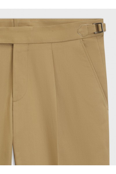 Tapered-fit trousers in stretch cotton