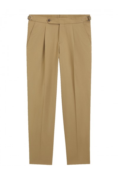 Tapered-fit trousers in stretch cotton