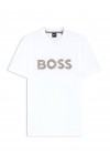 Stripe-artwork T-shirt in cotton jersey