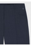 Relaxed-fit trousers in melange virgin wool
