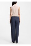 Relaxed-fit trousers in melange virgin wool