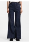 Flared jeans in blue Italian stretch denim