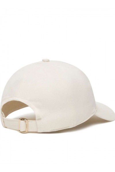 Stretch-cotton cap with Double B monogram