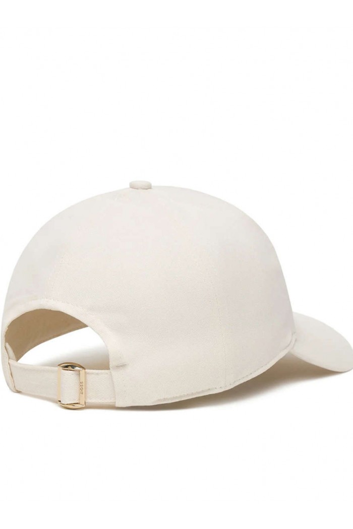 Stretch-cotton cap with Double B monogram