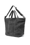 RUE ST-GUILLAUME EXTRA-LARGE CANVAS SHOPPER BLACK
