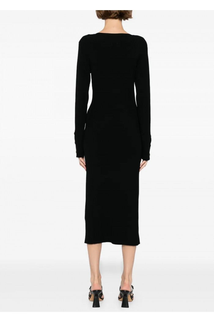 ribbed-knit maxi dress