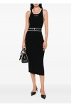 SLEEVELESS LOGO KNIT DRESS