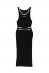 SLEEVELESS LOGO KNIT DRESS