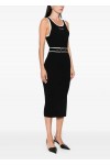 SLEEVELESS LOGO KNIT DRESS