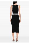 SLEEVELESS LOGO KNIT DRESS