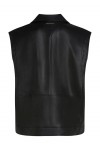 FAUX-LEATHER GILET
