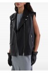 FAUX-LEATHER GILET