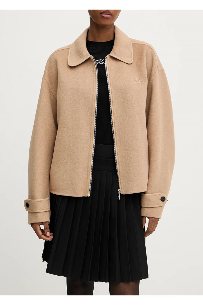 SHORT SOFT WOOL COAT