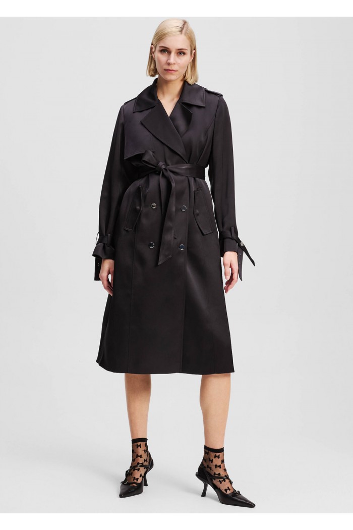 FLUID TRENCH COAT