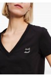 RHINESTONE IKON CHOUPETTE V-NECK T-SHIRT