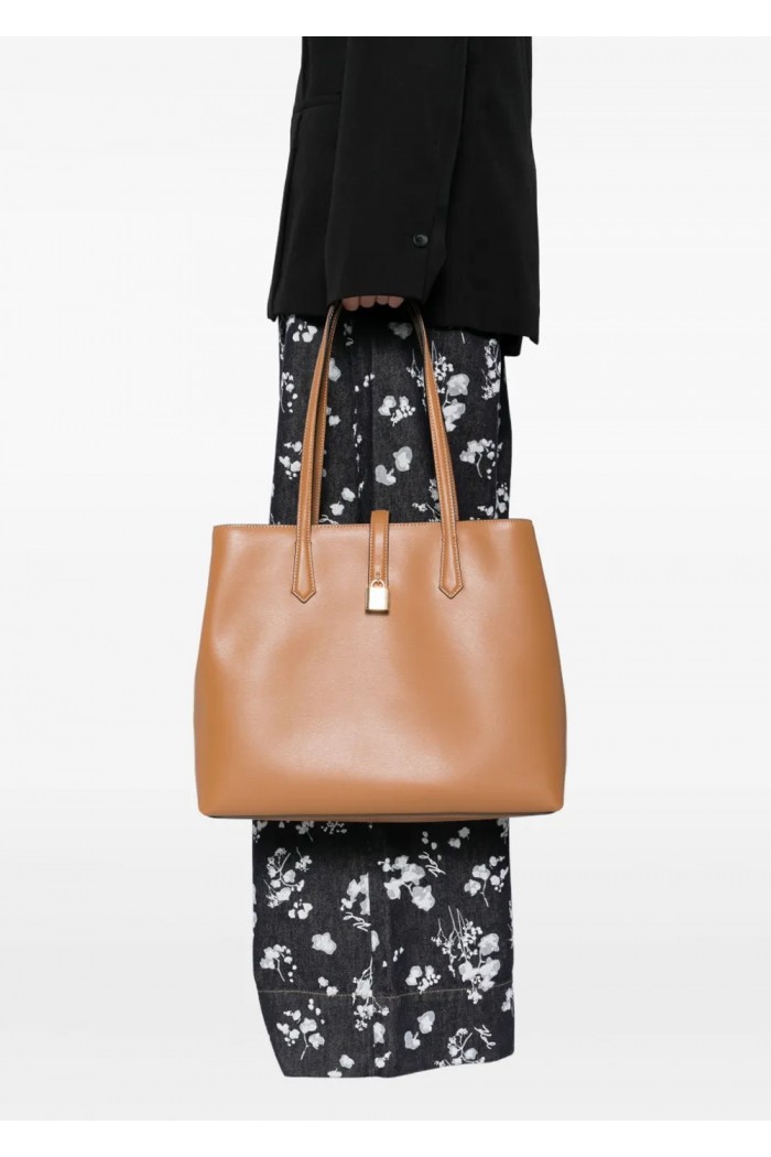 AUTOGRAPH PADLOCK MEDIUM TOTE BAG