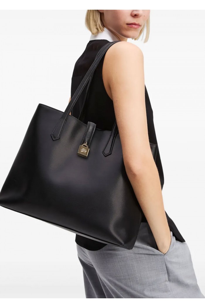 AUTOGRAPH PADLOCK MEDIUM TOTE BAG