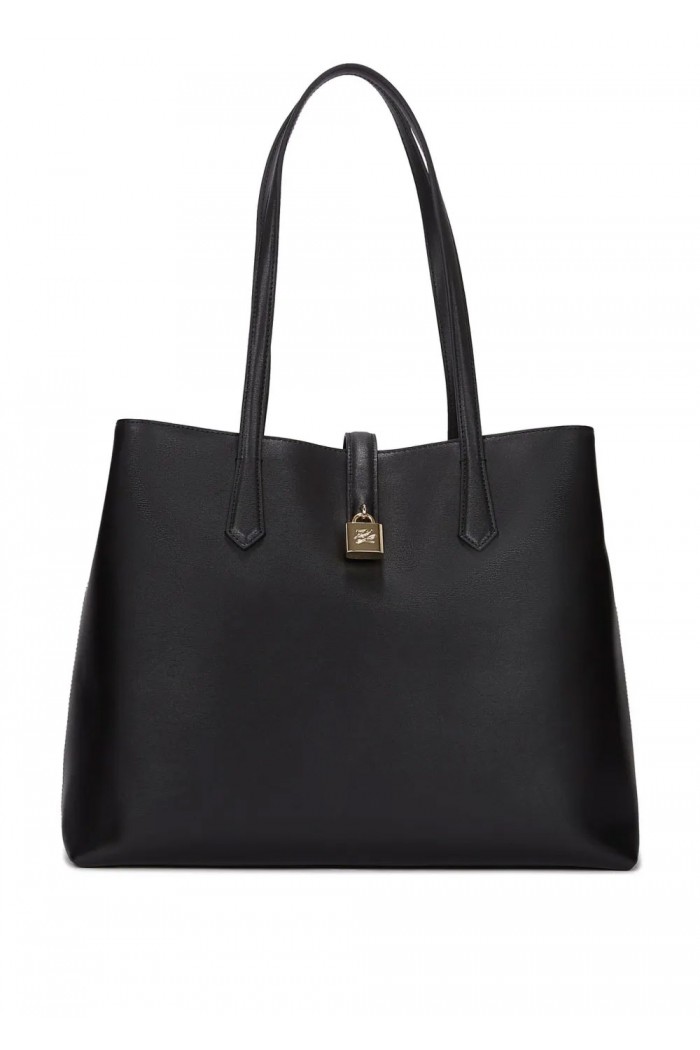 AUTOGRAPH PADLOCK MEDIUM TOTE BAG