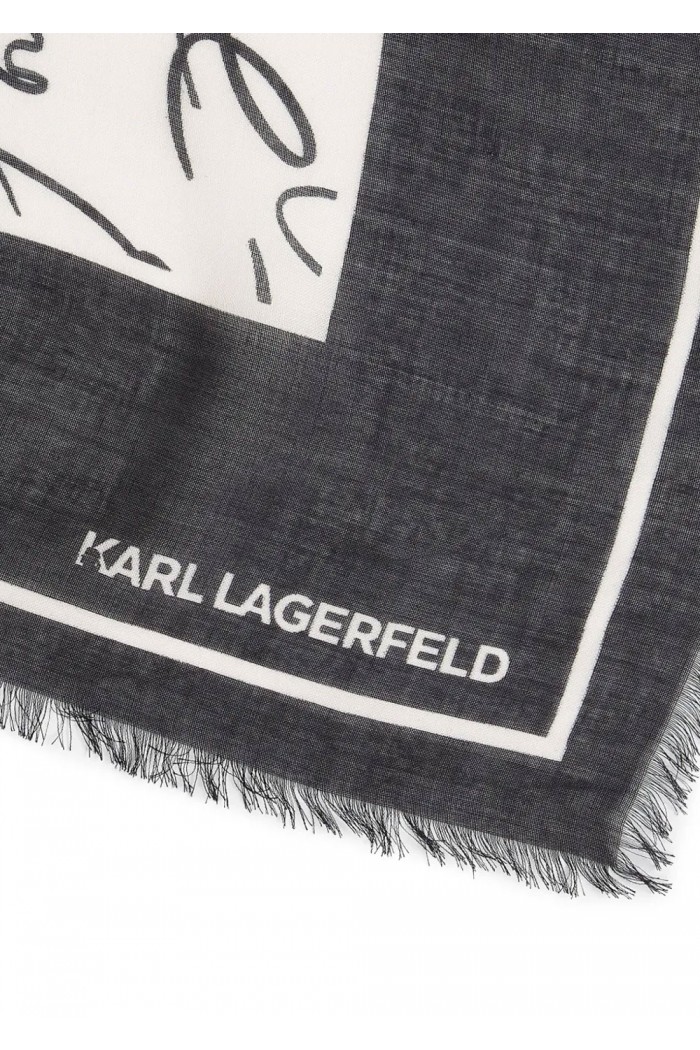 ESSENTIAL SCRIBBLE SCARF