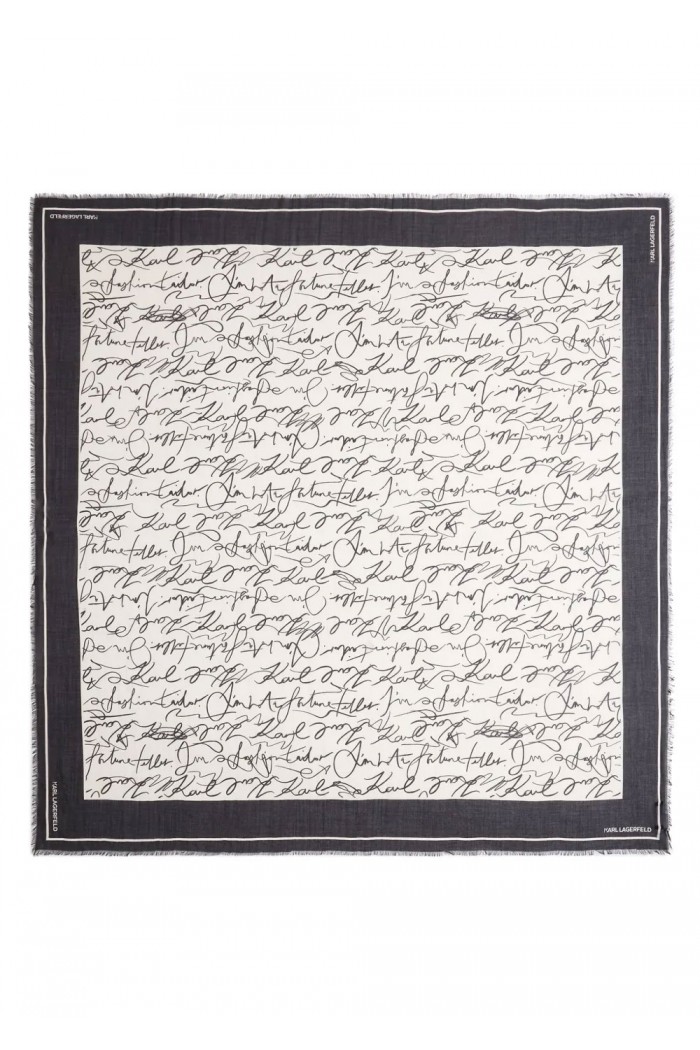 ESSENTIAL SCRIBBLE SCARF