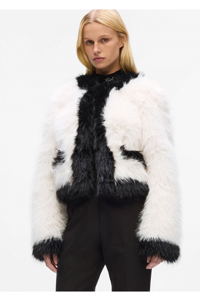 Faux-fur jacket
