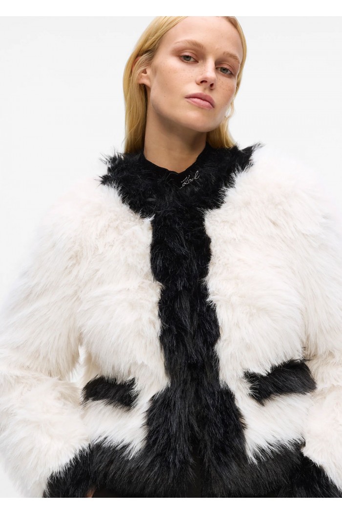Faux-fur jacket