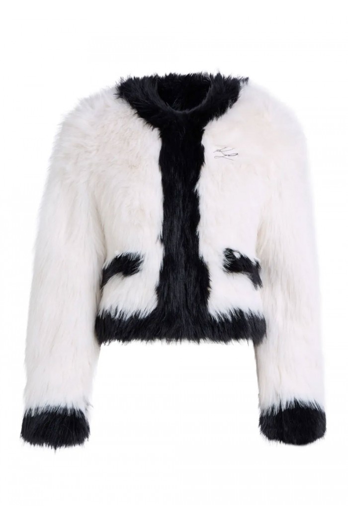 Faux-fur jacket