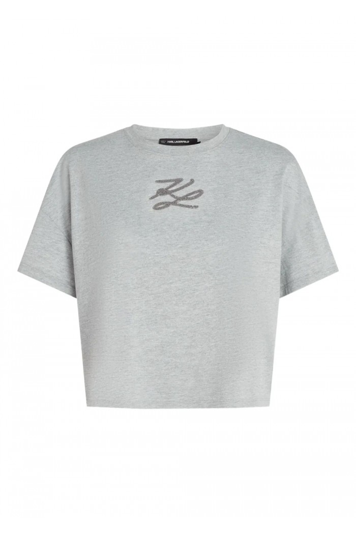 Autograph sequin-embellished T-shirt