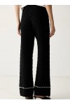 Pearl Detail Knit Pants 