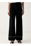 Pearl Detail Knit Pants 