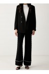 Pearl Detail Knit Pants 