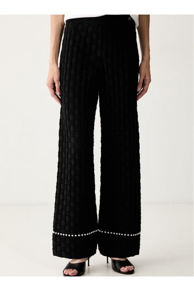 Pearl Detail Knit Pants 