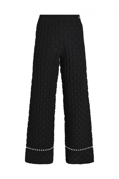 Pearl Detail Knit Pants 